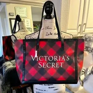 Victoria Secret bag purse tote new plaid Victoria main image 2